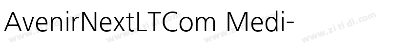 AvenirNextLTCom Medi字体转换